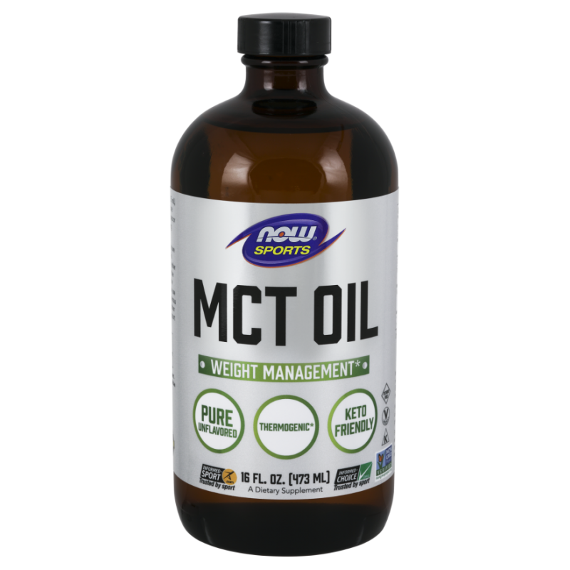 MCT Oil - Olej MCT bezzapachowy (473 ml) NOW Foods