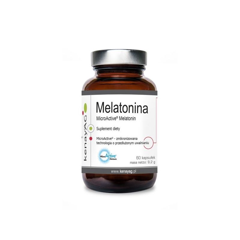MicroActive Melatonin - Melatonina 3% (60 kaps.) Kenay AG