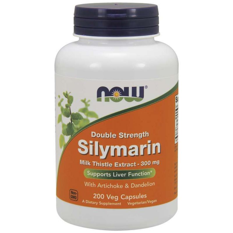 Silymarin - Sylimaryna z Ostropestu Plamistego + Dandelion Root (Mniszek) + Karczoch (200 kaps.) NOW Foods