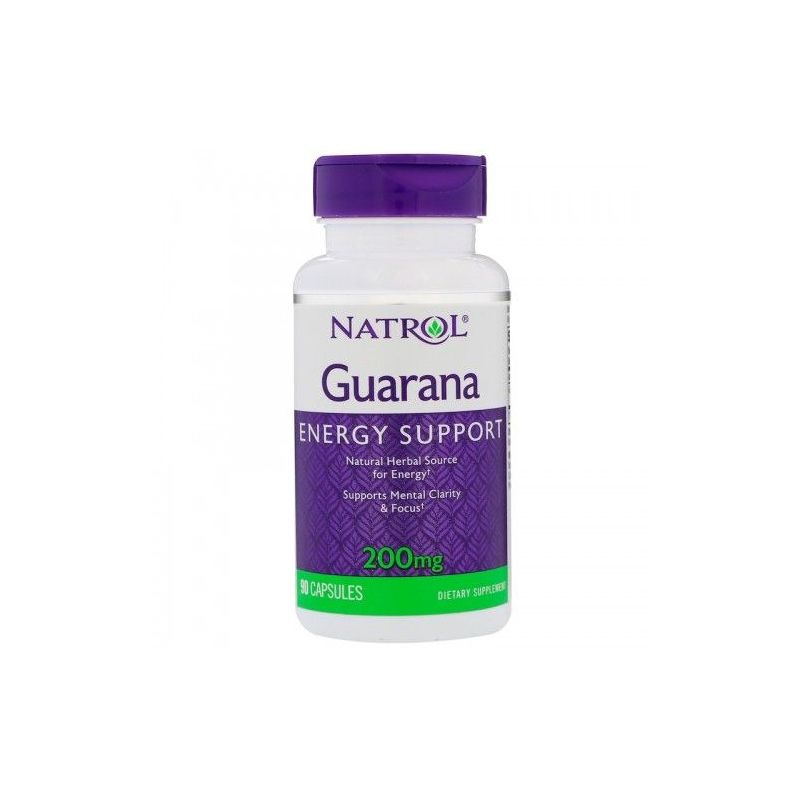 Guarana 200 mg ekstrakt 4:1 (90 kaps.) Natrol