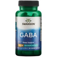 GABA Forte - Kwas Gamma Aminomasłowy 750 mg (60 kaps.) Swanson