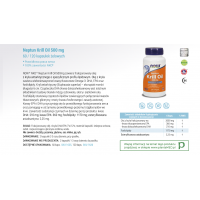 Olej z Kryla 500 mg - Neptun Krill Oil DHA EPA (60 kaps.) NOW Foods