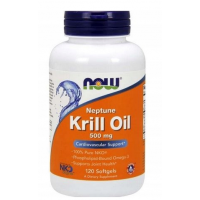 Olej z Kryla 500 mg - Neptun Krill Oil DHA EPA (120 kaps.) NOW Foods