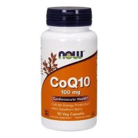 Koenzym Q10 100 mg i Głóg 400 mg (90 kaps.) NOW Foods