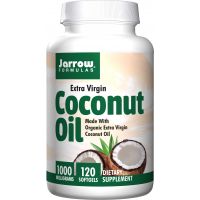 BIO Coconut Oil Extra Virgin - Olej Kokosowy 1000 mg (120 kaps.) Jarrow Formulas