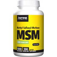 MSM - Siarka MSM /metylosulfonylometan/ OptiMSM 1000 mg (200 kaps.) Jarrow Formulas