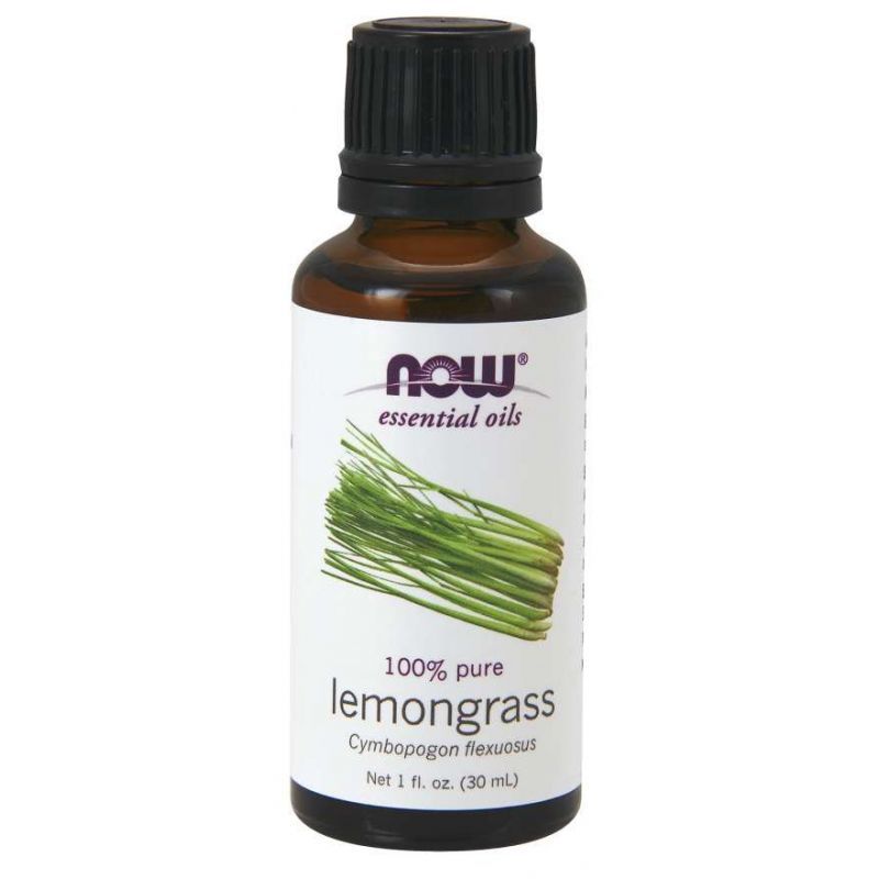 100% Olejek z Trawy Cytrynowej - Lemongrass (30 ml) NOW Foods