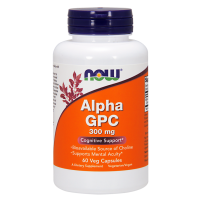 Alpha GPC 300 mg - L-Alfa-Glicerylofosforylocholina (60 kaps.) NOW Foods