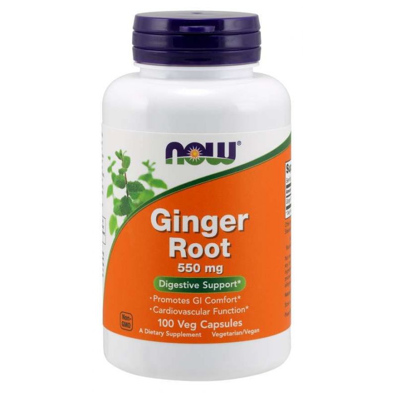 Ginger Root - Imbir 550 mg (100 kaps.) NOW Foods