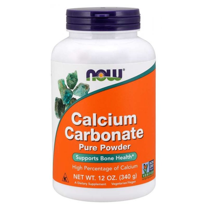 Calcium Carbonate - Węglan Wapnia (340 g) NOW Foods