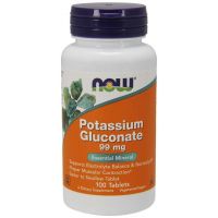 Potassium Gluconate - Glukonian Potasu (100 tabl.) NOW Foods