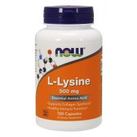 L-Lysine - L-Lizyna 500 mg (100 kaps.) NOW Foods