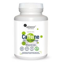 Caffeine - Kofeina 200 mg + Guarana (100 kaps.) Aliness