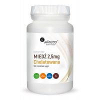 Miedź chelatowana 2,5 mg - Chelat Miedzi (100 tabl.) Aliness