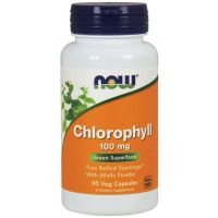 Chlorophyll - Chlorofil 100 mg (90 kaps.) NOW Foods