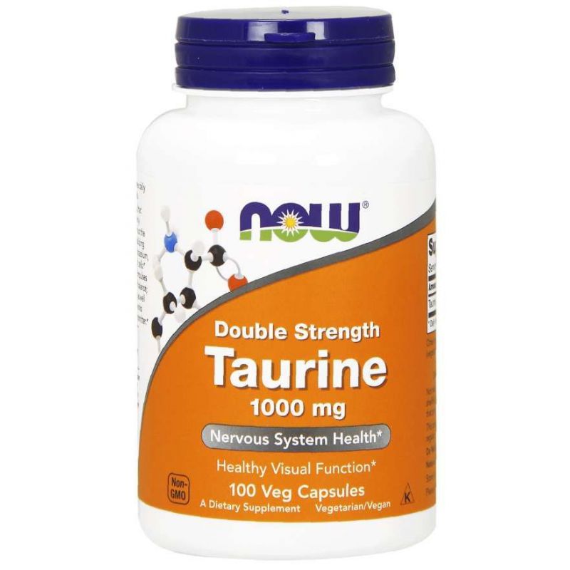 Taurine - Tauryna 1000 mg (100 kaps.) NOW Foods