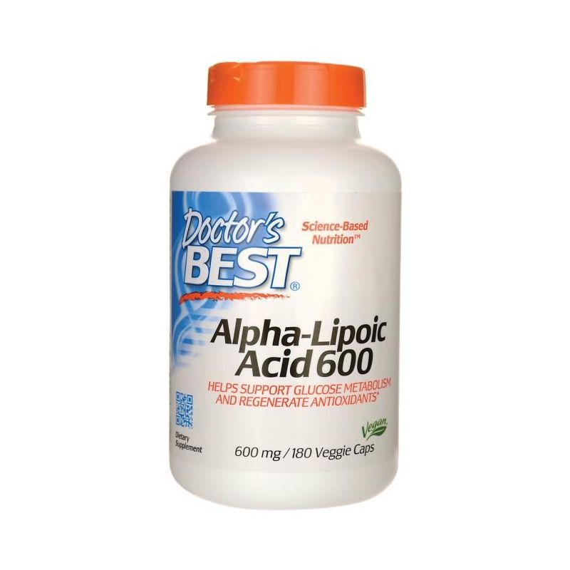 ALA - Kwas Alfa Liponowy 600 mg (180 kaps.) Doctor's Best