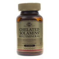 Chelated Solamins Multimineral - Sole Mineralne Chelaty (90 tabl.) Solgar