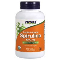 BIO Spirulina 1000 mg (120 tabl.) NOW Foods