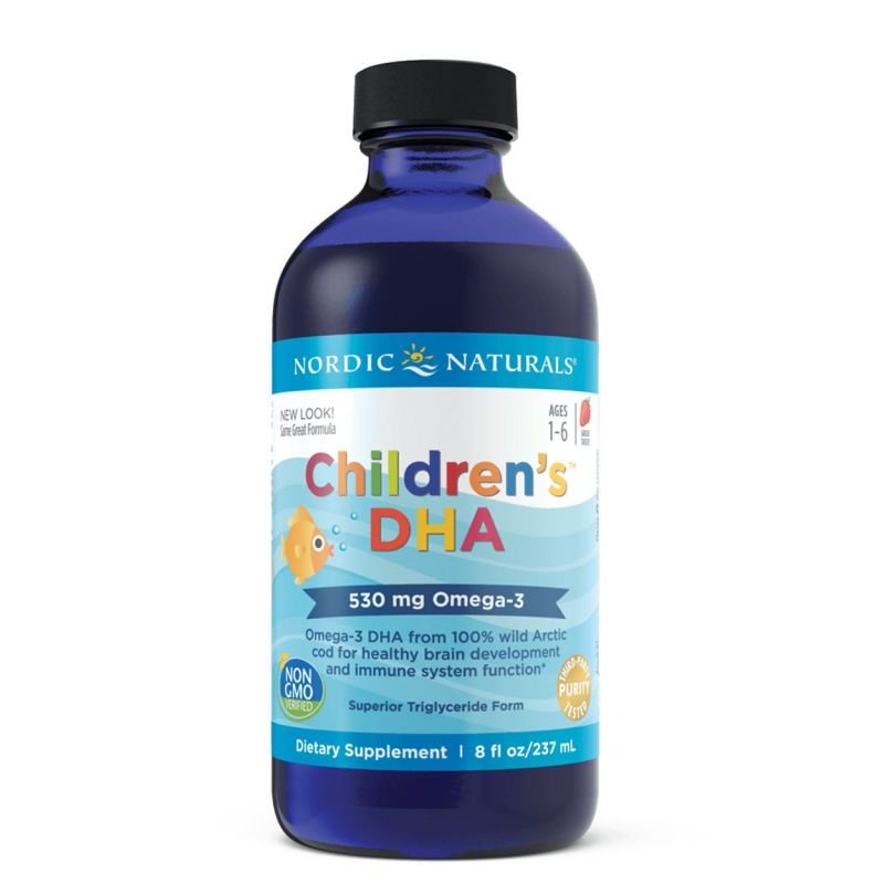 Childrens DHA - DHA i EPA dla dzieci o smaku truskawkowym (237 ml) Nordic Naturals
