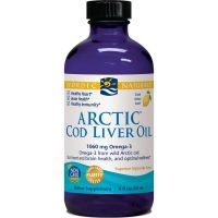 Arctic Cod Liver Oil - arktyczny Olej z Wątroby Dorsza o smaku cytrynowym (237 ml) Nordic Naturals