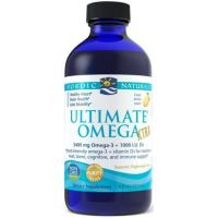 Ultimate Omega Xtra - Omega 3 o smaku cytrynowym + Witamina D3 1000 IU (237 ml) Nordic Naturals
