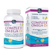 Complete Omega-D3 - Omega 3 + GLA + Witamina D3 o smaku cytrynowym (120 kaps.) Nordic Naturals