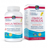 Omega Woman - Omega 3 + GLA o smaku cytrynowym (120 kaps.) Nordic Naturals