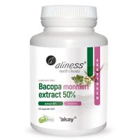 Bakopa (Brahmi) 500 mg - Bacopa Monnieri 50% bakozydów (100 kaps.) Aliness