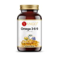 Omega 3-6-9 - Olej z Ryb (35% EPA i 25% DHA) + Olej z Wiesiołka (10% GLA) + Olej Lniany + Witamina E (60 kaps.) Yango
