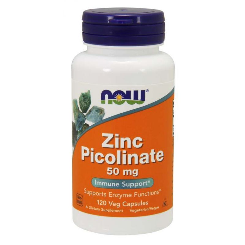 Zinc Picolinate - Pikolinian Cynku 50 mg (120 kaps.) NOW Foods