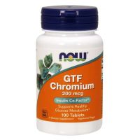 Chromium GTF - Chrom GTF 200 mcg (100 tabl.) NOW Foods