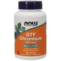 GTF Chromium - Chrom GTF 200 mcg (250 tabl.) NOW Foods