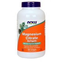 Magnesium Citrate - Cytrynian Magnezu (180 kaps.) NOW Foods