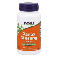 Panax Ginseng - Żeń-szeń 500 mg (100 kaps.) NOW Foods