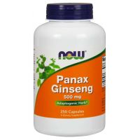 Panax Ginseng - Żeń-szeń 500 mg (250 kaps.) NOW Foods
