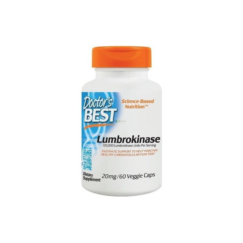 Lumbrokinase - Lumbrokinaza 20 mg (60 kaps.) Doctor's Best