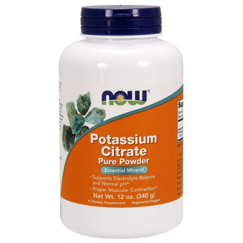 Potassium Citrate - Cytrynian Potasu (340 g) NOW Foods
