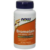 Bromelaina 2400 GDU 500 mg (60 kaps.) NOW Foods