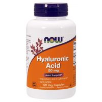 Hyauluronic Acid with MSM - Kwas Hialuronowy 50 mg + MSM 450 mg (120 kaps.) NOW Foods