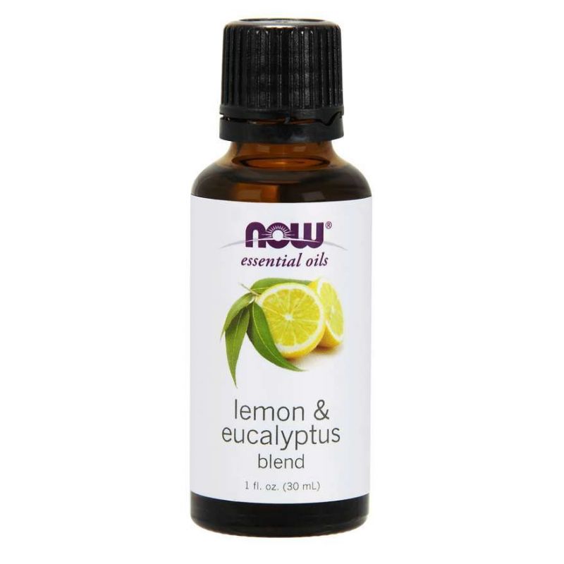 Lemon & Eucalyptus Blend - Olejek Cytrynowy, Olejek Eukaliptusowy i Olejek z Trawy Cytrynowej (30 ml) NOW Foods