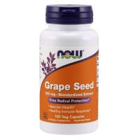 Grape Seed - Ekstrakt z Pestek Winogron 100 mg (100 kaps.) NOW Foods