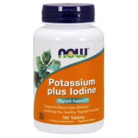 Potassium Plus Iodine - Potas + Jod (180 tabl.) NOW Foods