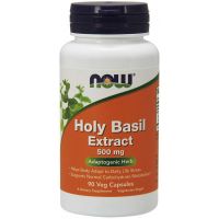 Holy Basil Extract - Święta Bazylia (Tulsi) 500 mg (90 kaps.) NOW Foods