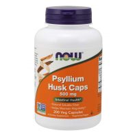 Psyllium Husk Caps - Babka Płesznik 500 mg (200 kaps.) NOW Foods