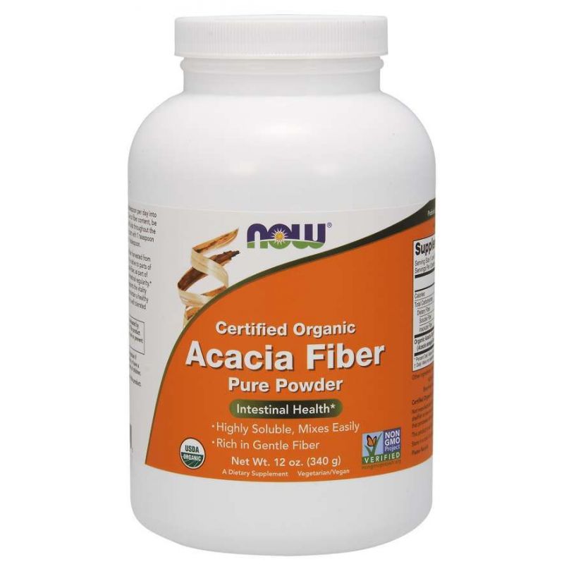 BIO Acacia Fiber - Błonnik Akacjowy (340 g) NOW Foods
