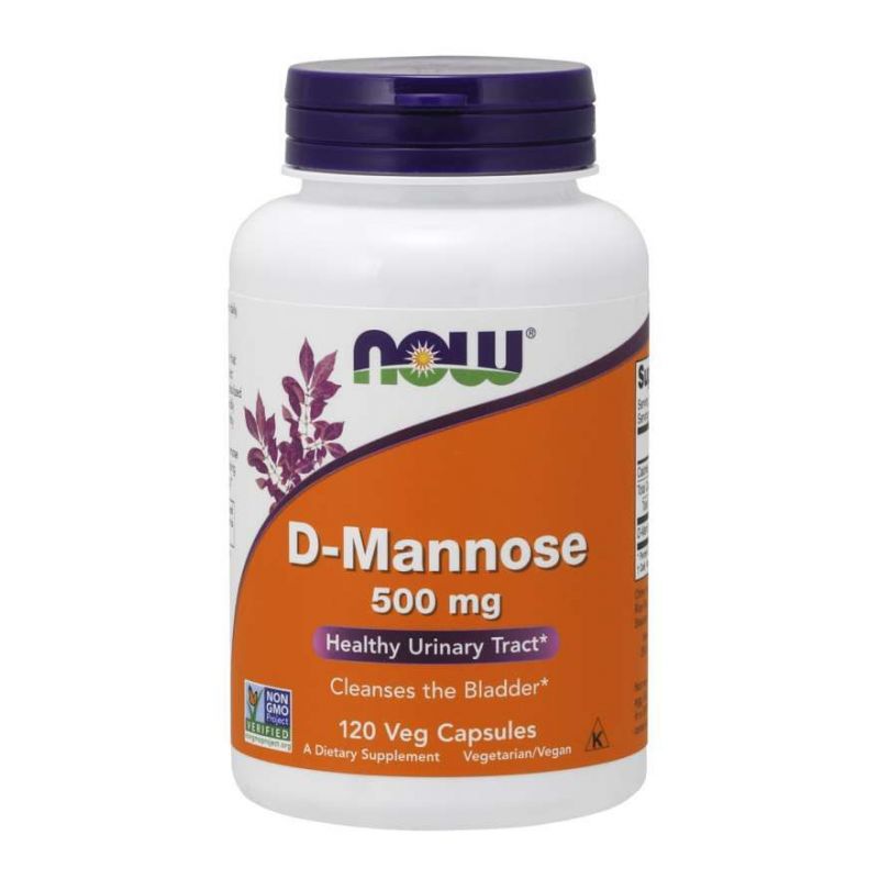 D-mannoza 500 mg (120 kaps.) NOW Foods