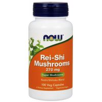 Rei-Shi Mushrooms - Reishi i Shiitake 270 mg (100 kaps.) NOW Foods