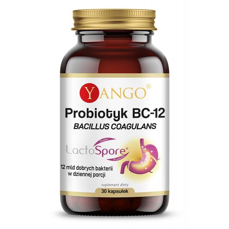 Probiotyk BC-12 Bacillus Coagulans (30 kaps.) Yango