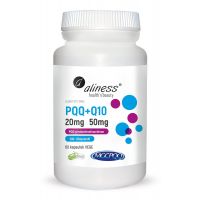 PQQ Pirolochinolinochinon 20 mg + Koenzym Q10 50 mg (60 kaps.) Aliness